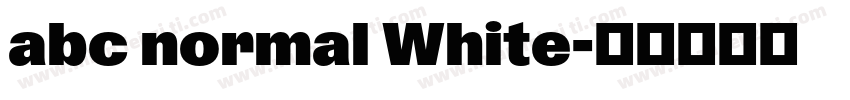 abc normal White字体转换
